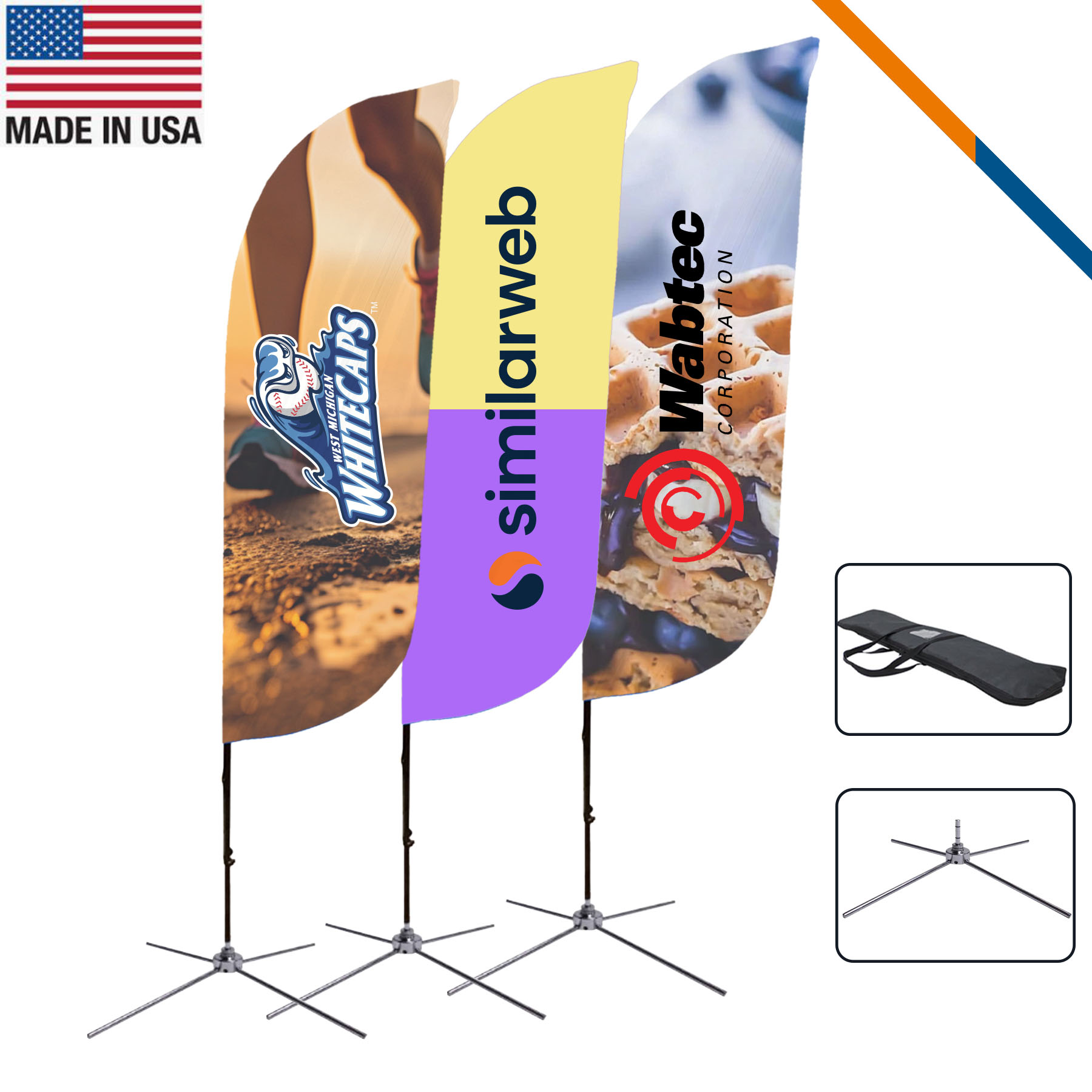 9' Mebb Double-Sided Feather Flag 2
