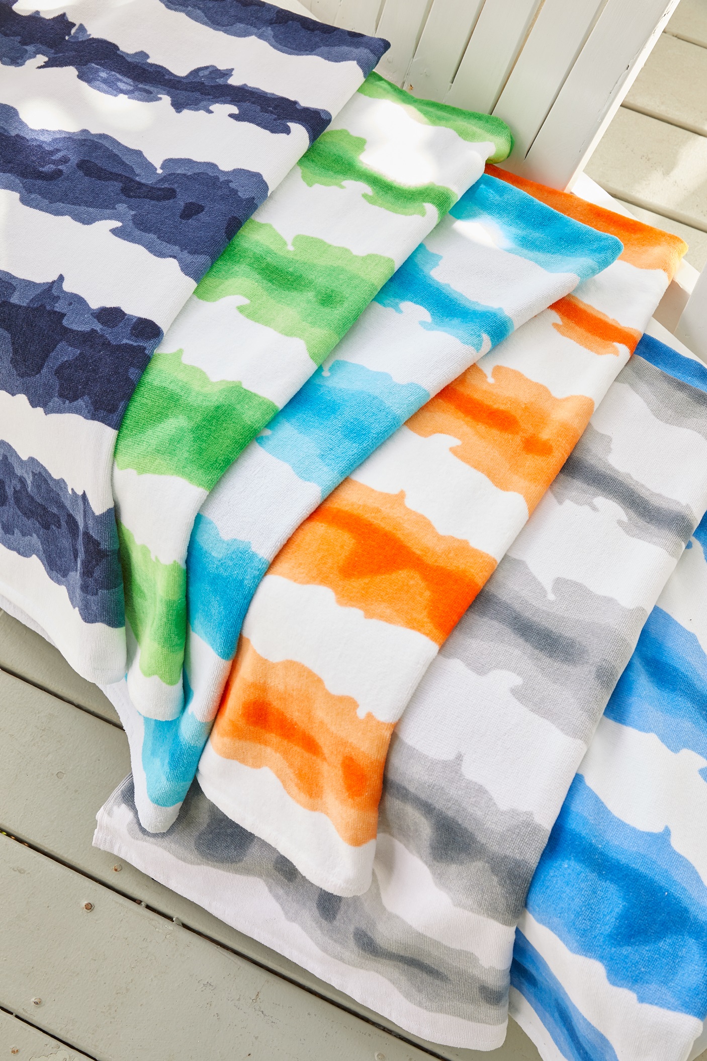 Good Vibes Cabana Stripe Beach Towel 2