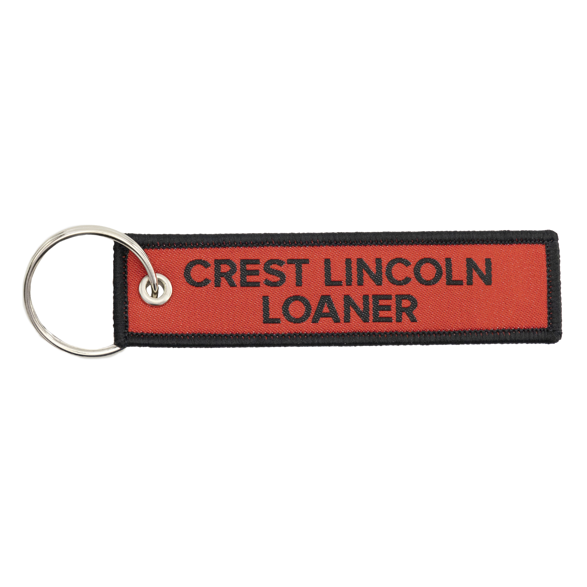 Custom Woven Keytags 4" 5