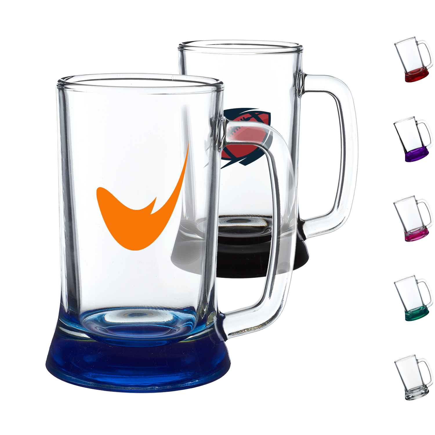 16.25 oz. Brussels Glass Tankards W/ Custom Logo 1