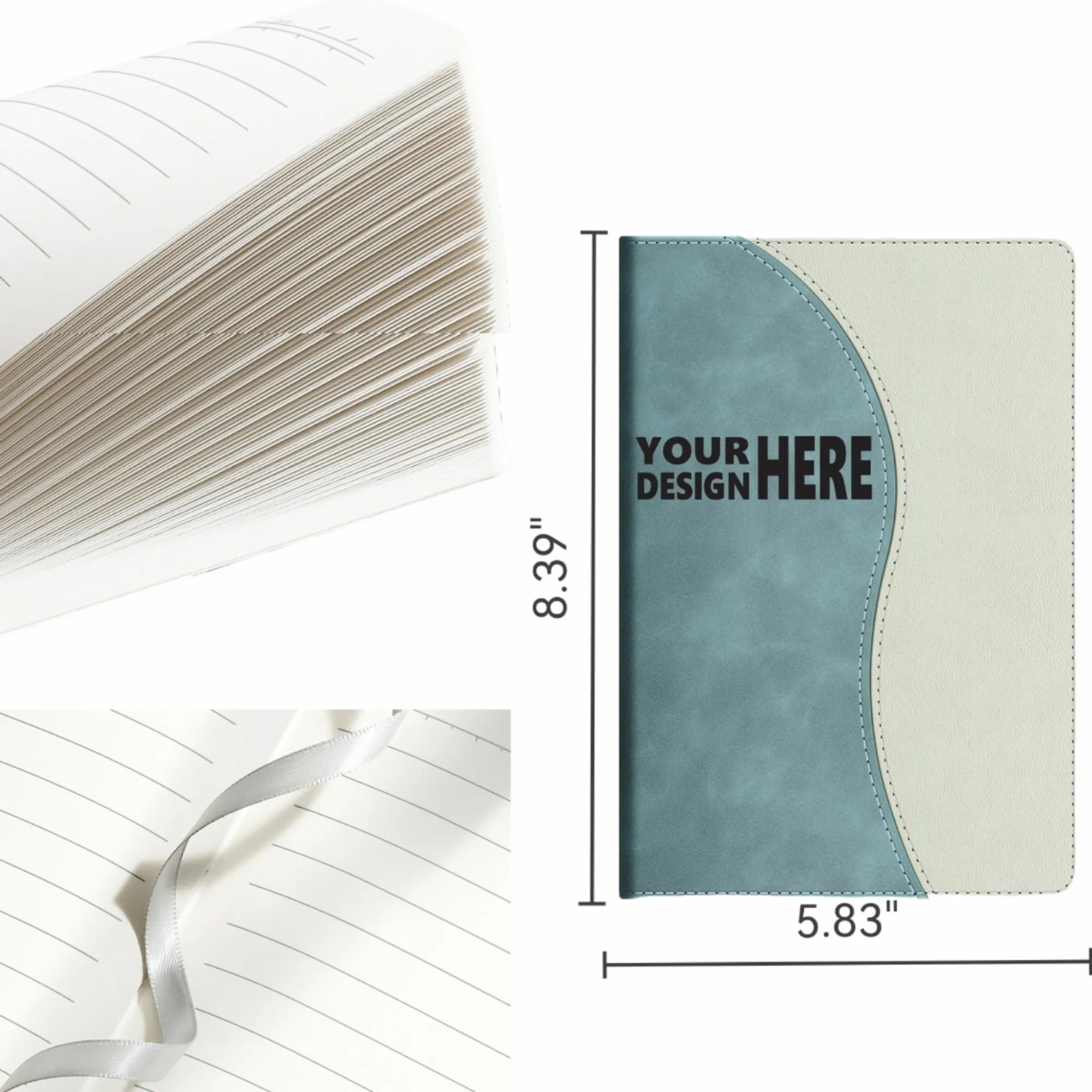 Skin-Feel Business Minimalist A5 Notebook, Office Leather Jo 2