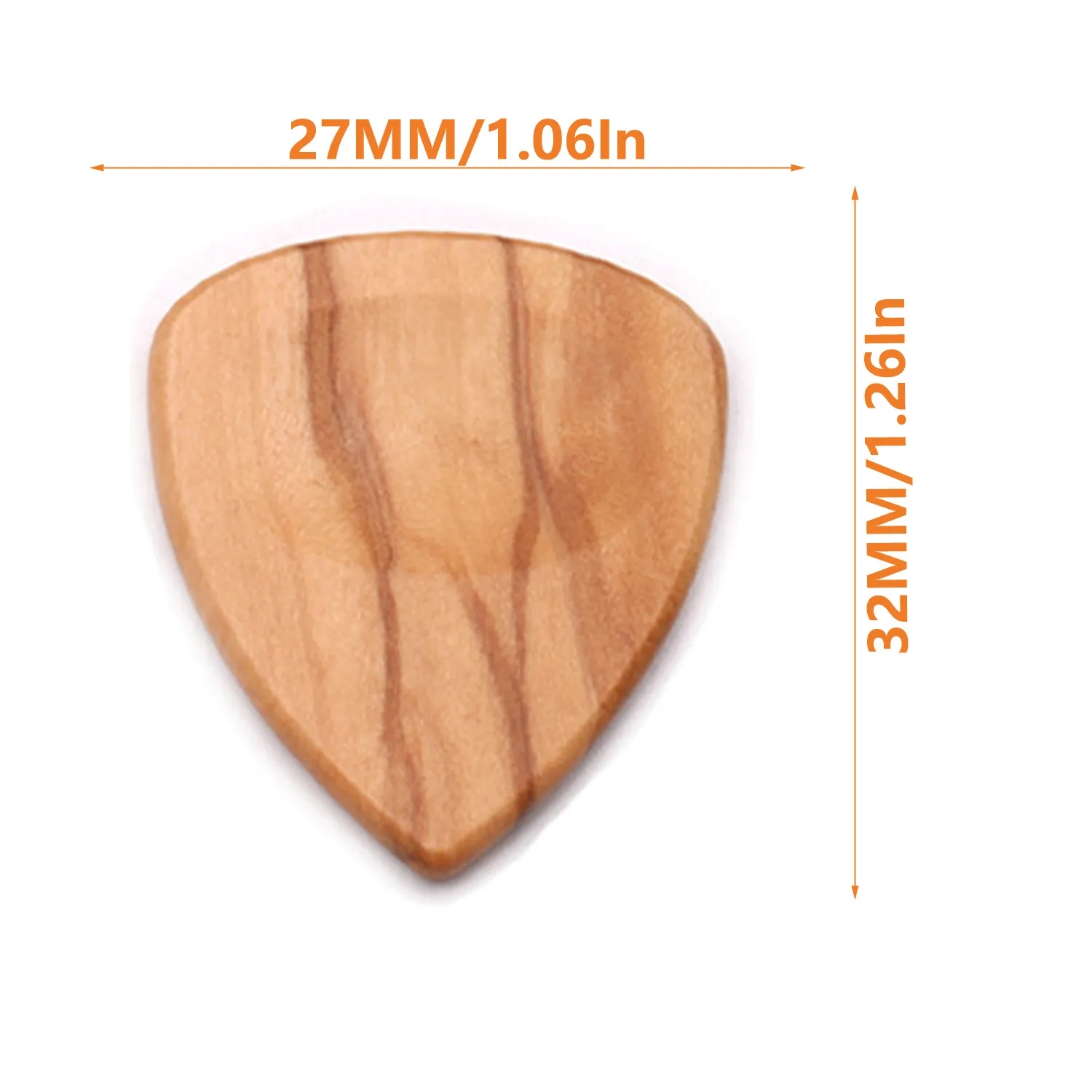 Olive Wood Guitar Bass Picks 2