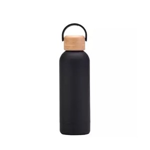 17 Oz Bamboo Lid Water Bottle With Handle, custom water bottle with logo imprint 9