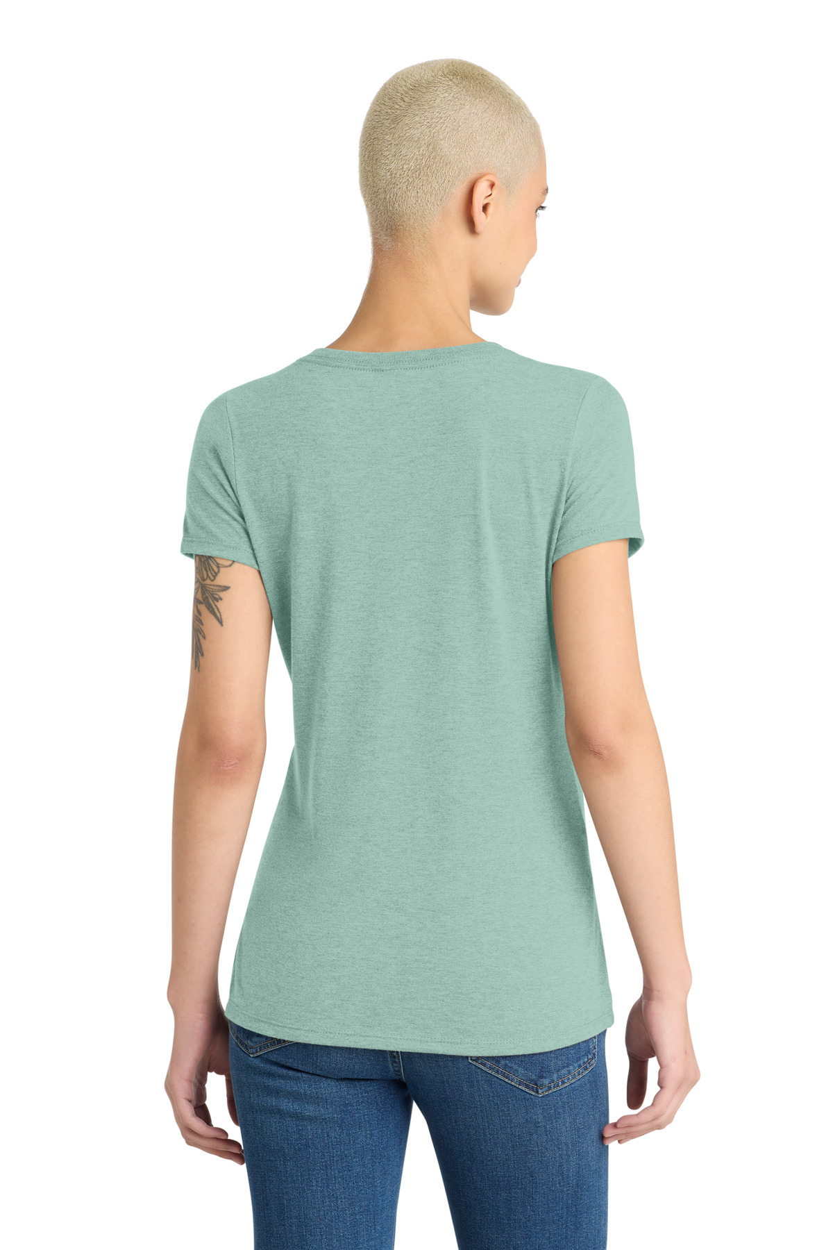 District Women's Perfect Tri V-Neck Tee. DM1350L 49