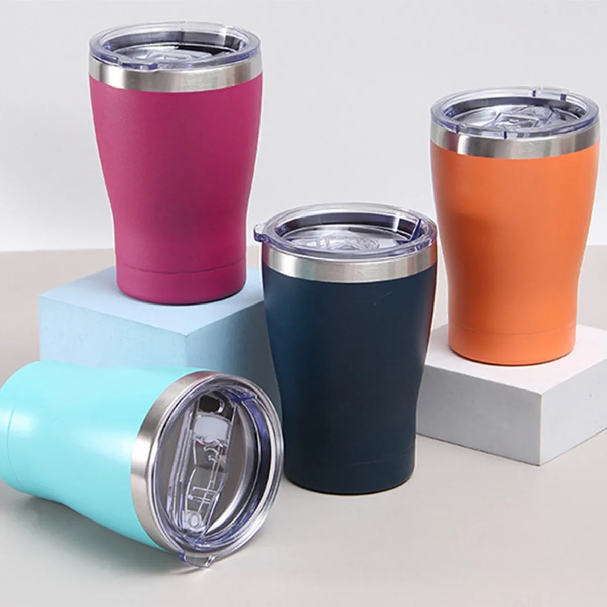 12oz. Tumbler W/ Lid Travel Coffee Mug Insulated Thermal Cup 3