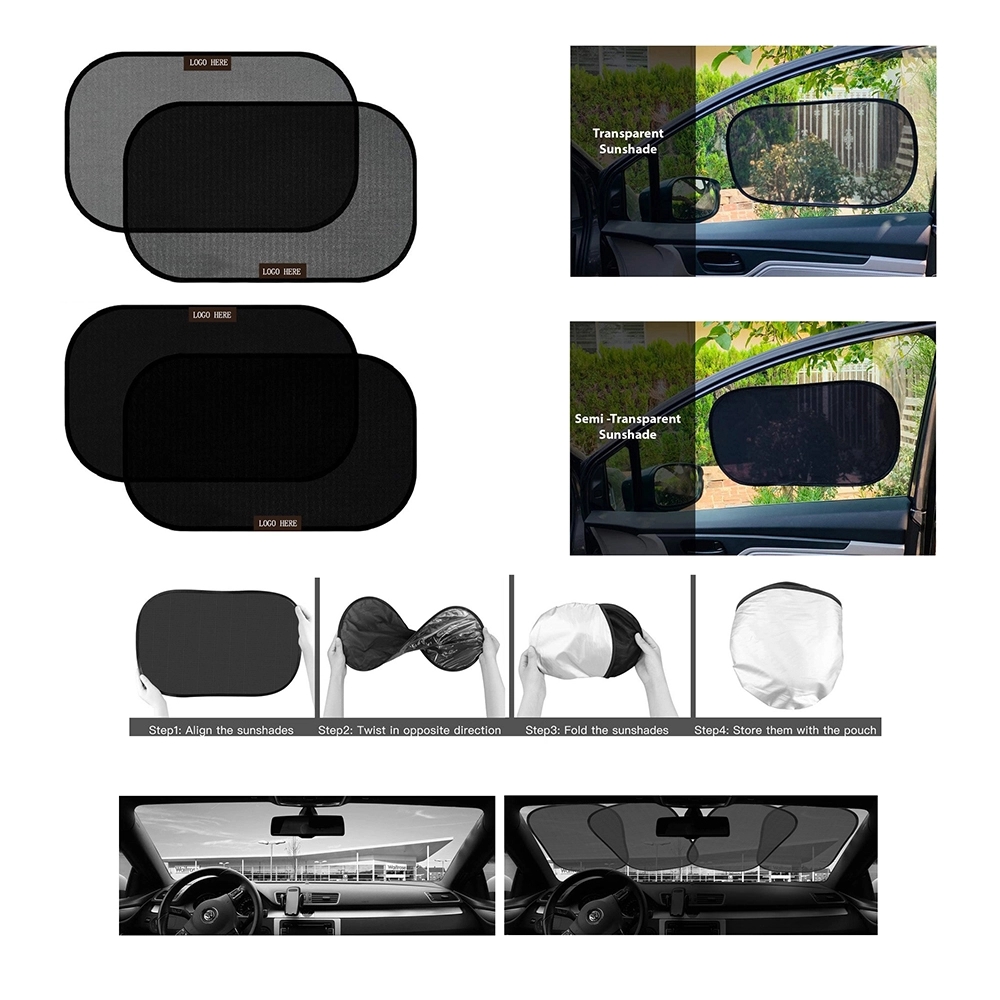Static Side Automotive Window Sunshades 2 Pack 4