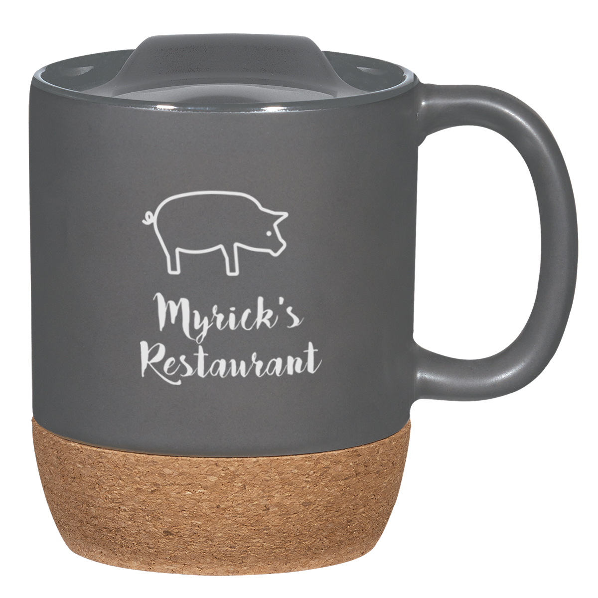 14 Oz. Cork Base Ceramic Mug 2