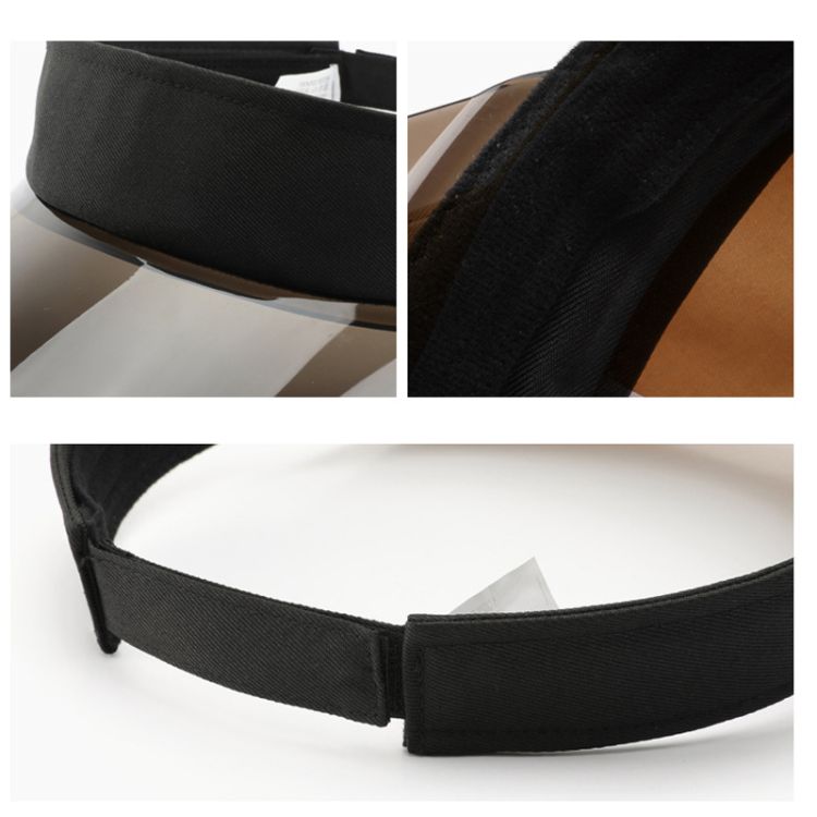 Clear Colored Plastic Sun Visors Hat 2