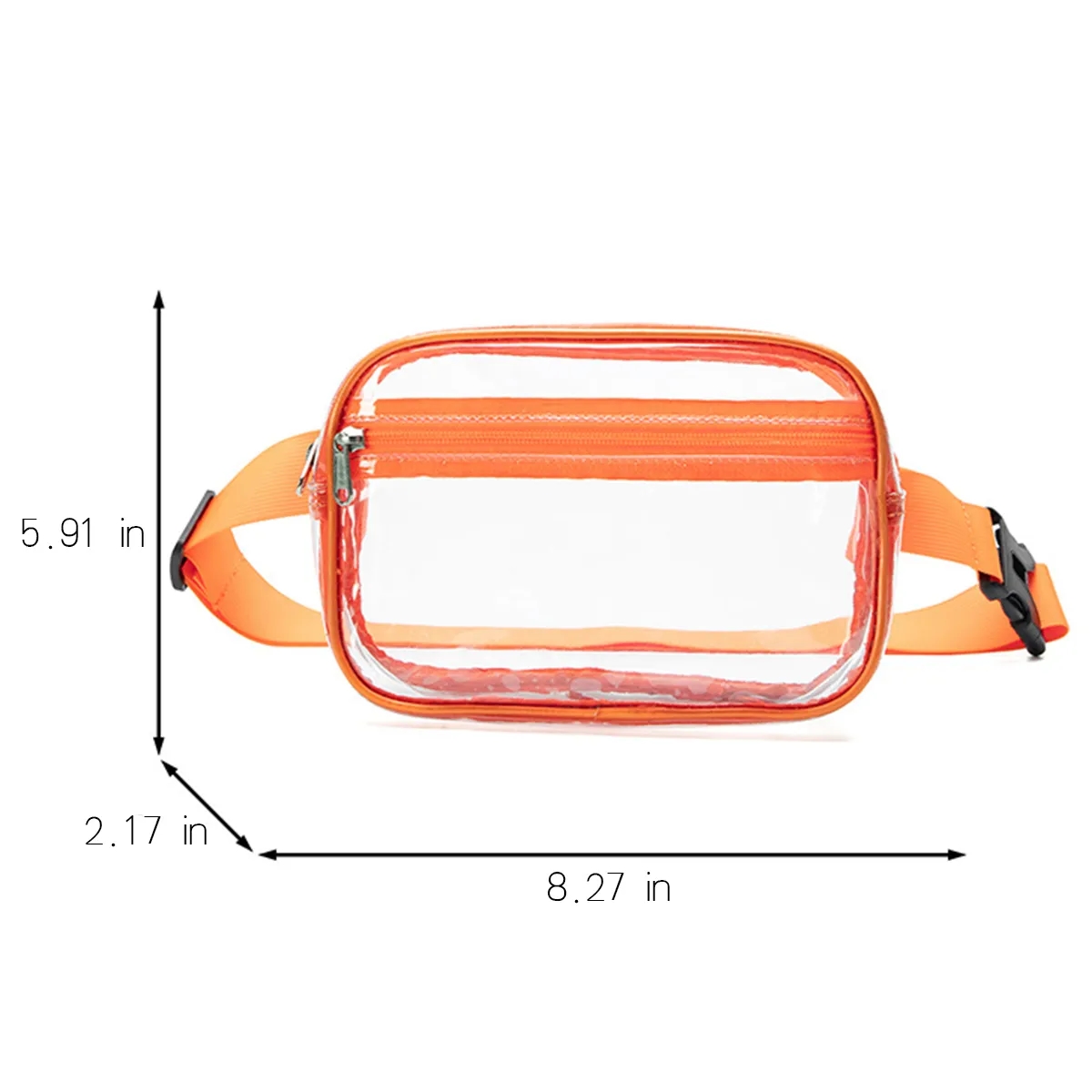 Small Clear Fanny Pack Stadium Approved Belt Bag Unisex 3