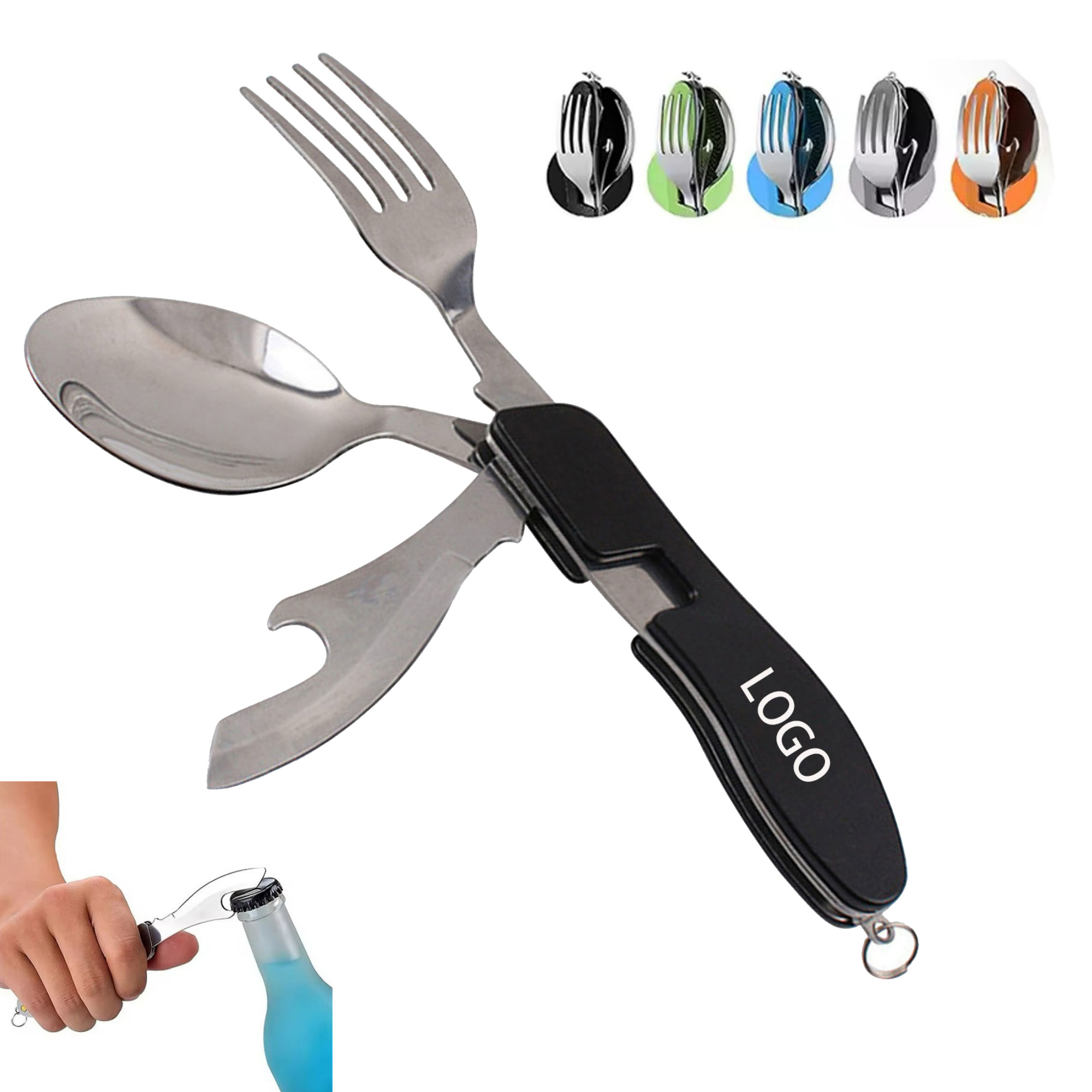 Folding 3-in-1 Outdoor Dining Utensil 2