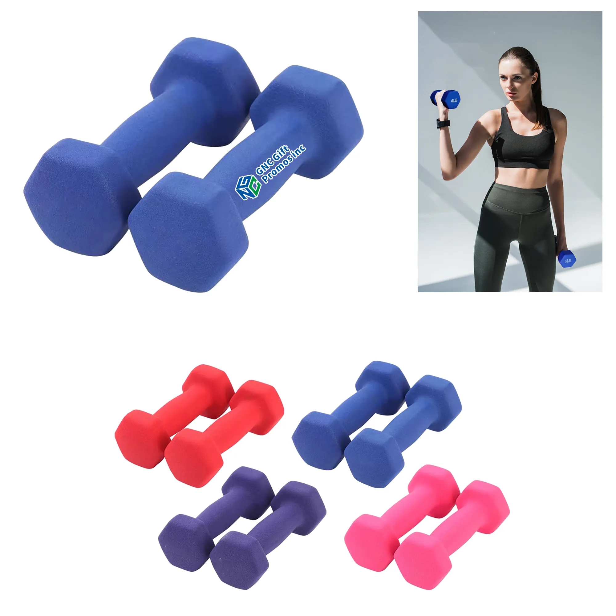 Neoprene Dumbbell Hand Weights 2
