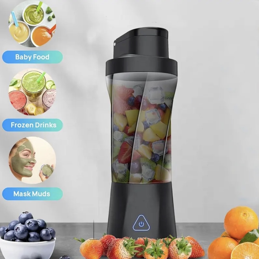 24 Oz Sports Juice Cup Design Hidden Handle Mouth Design Rechargeable Portable Blender 4