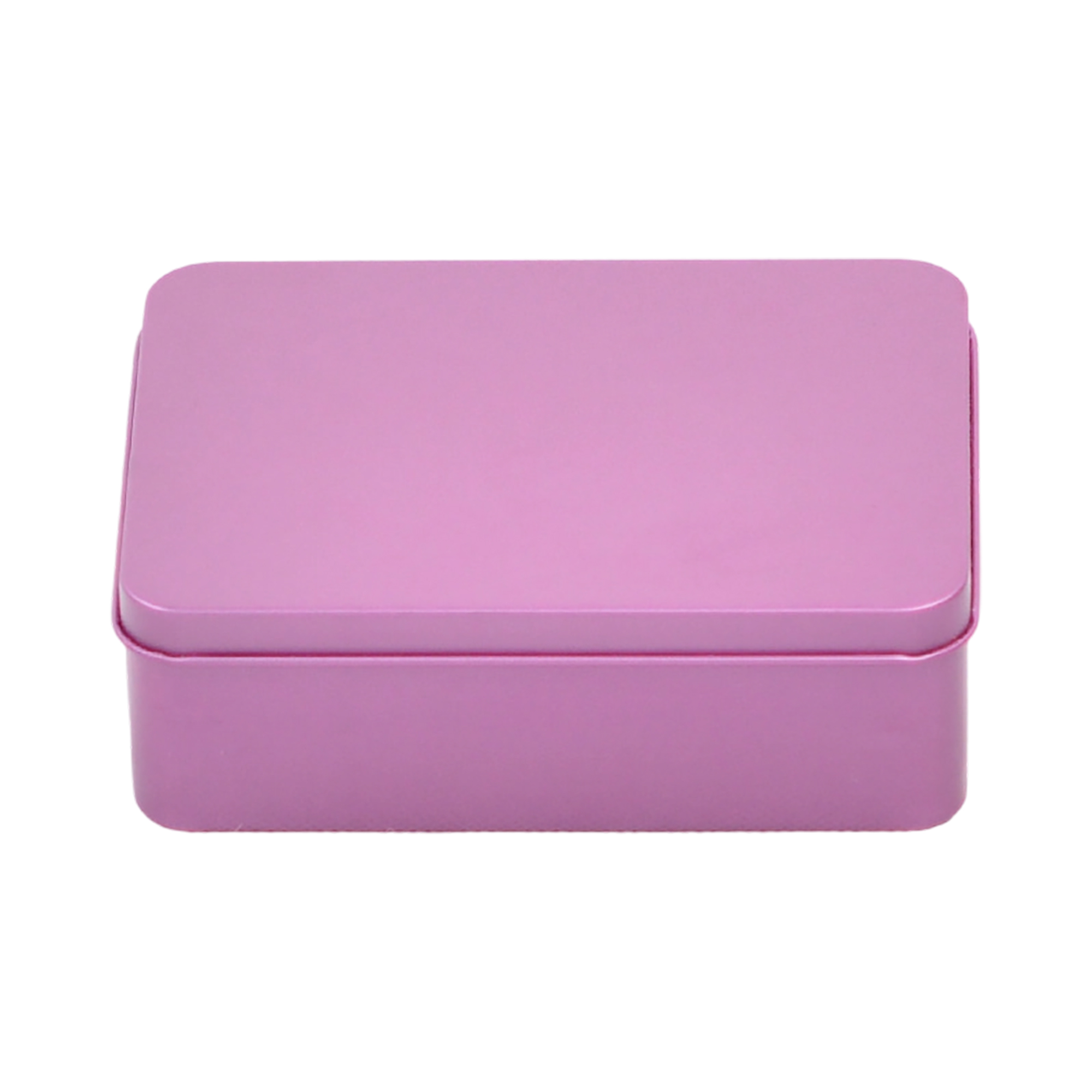 Tin Plated Steel Rectangle Storage Box With Smooth Edge Lid 3
