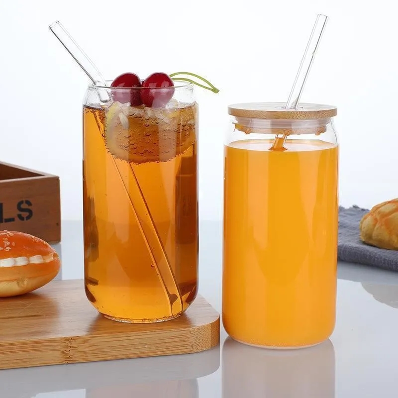 16OZ Glass Mason Jar With Lid And Straw 4