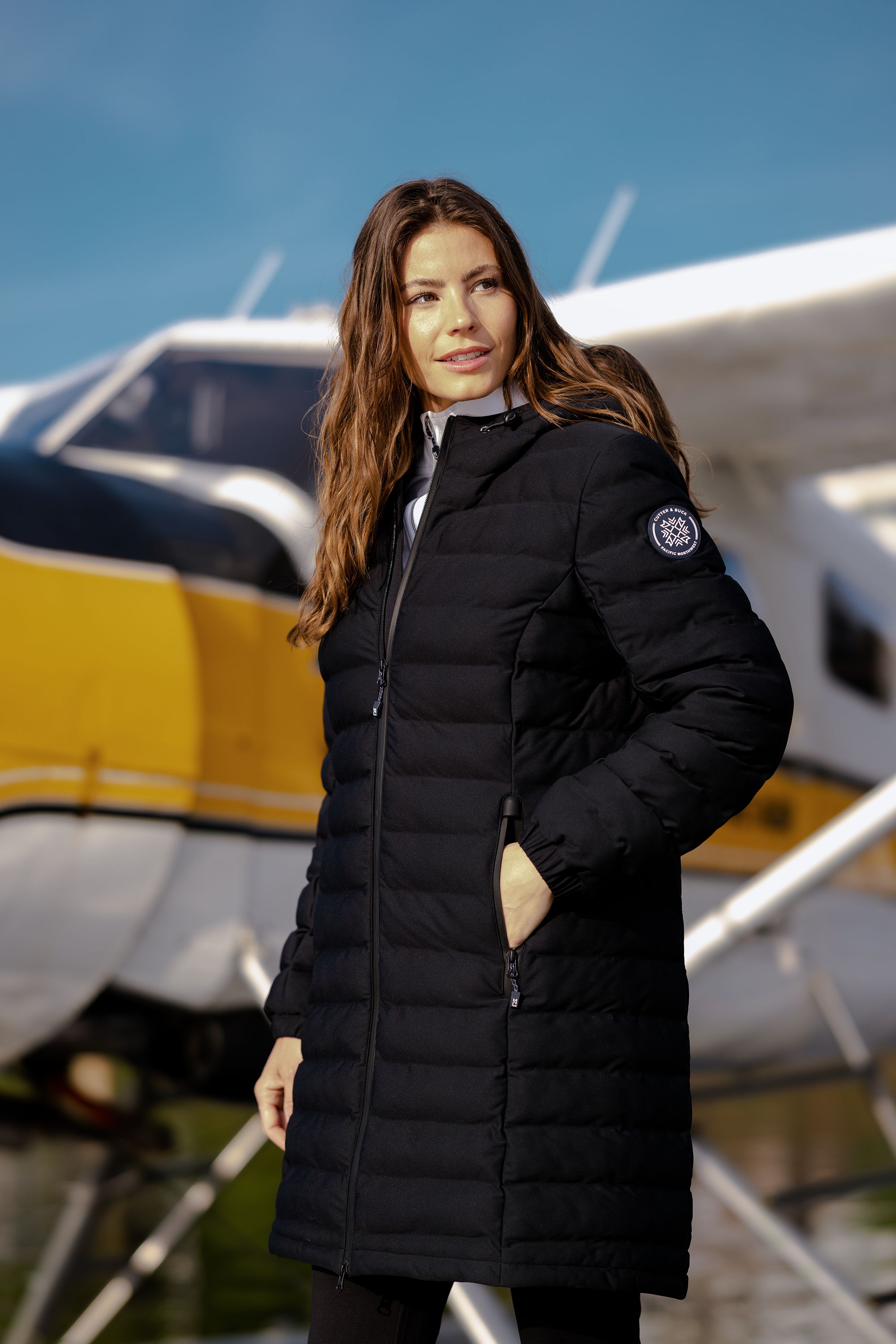 Mission Ridge Repreve Eco Insulated Womens Long Puffer Jacket