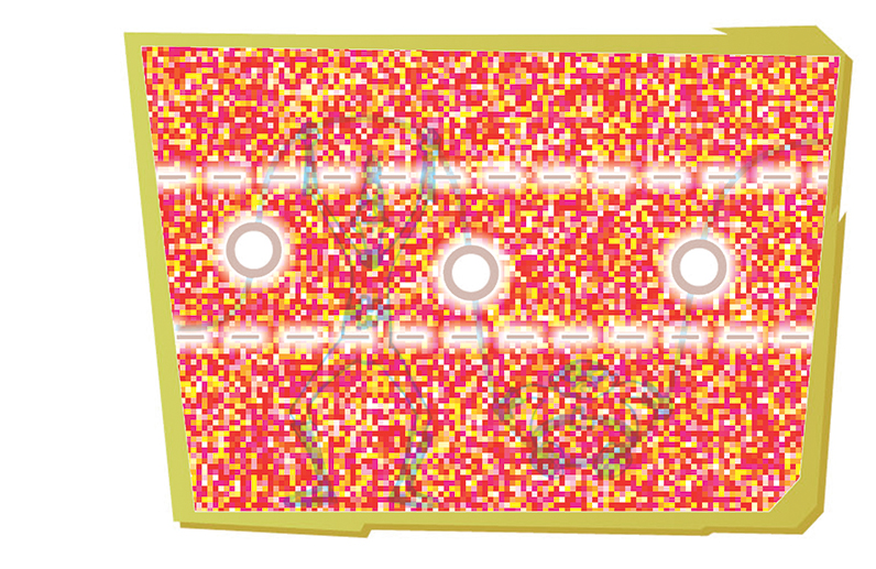 Decoder - Secret Reveal Glasses - White Frame - Red Lenses - Stock 1