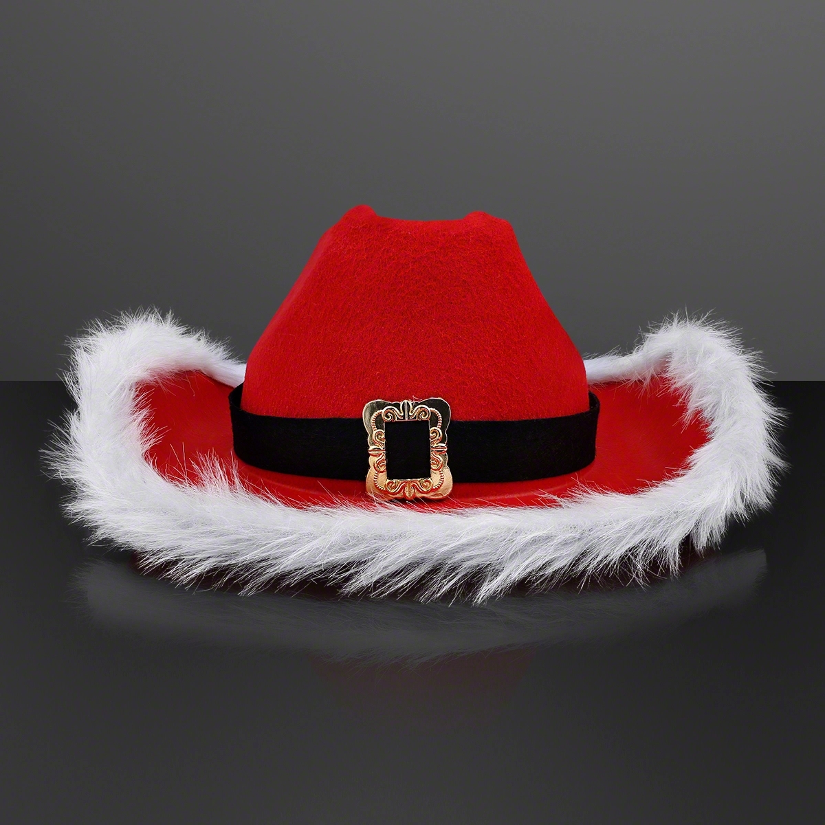 NON-Light Up Santa Cowboy Hat 3