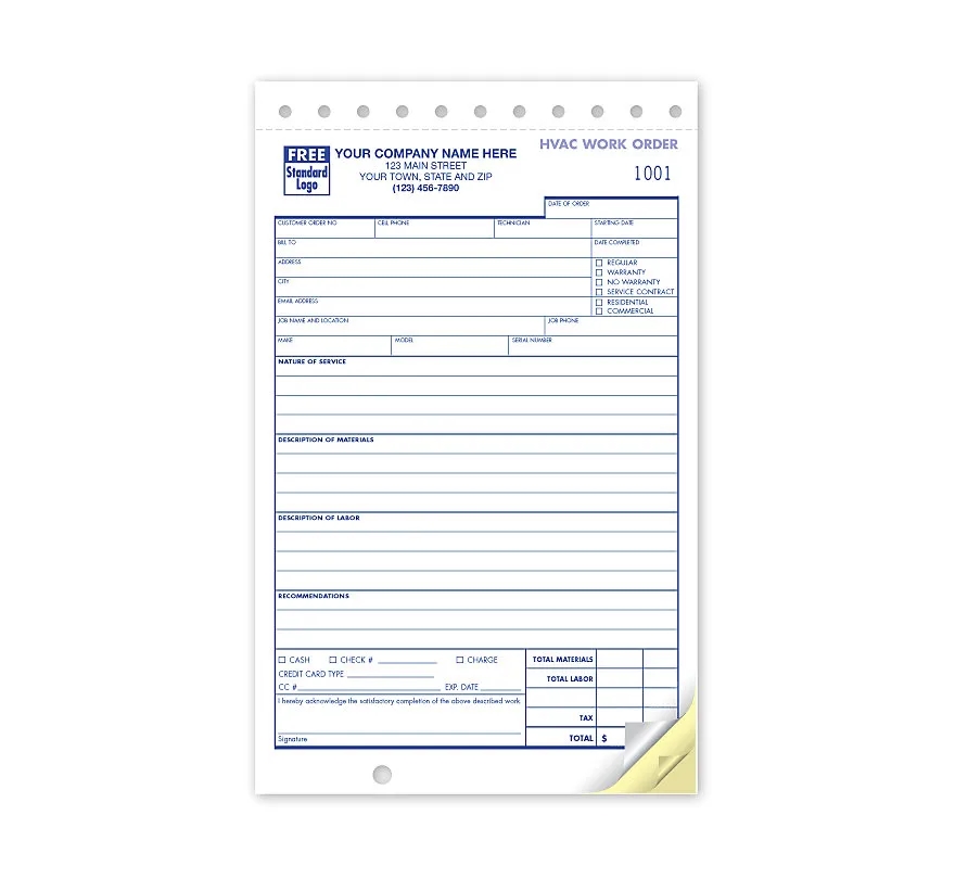 HVAC Work Orders - Compact/Small 1