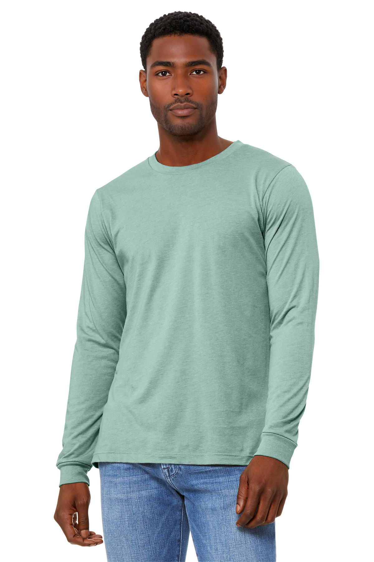 BELLA+CANVAS Unisex Heather CVC Long Sleeve Tee BC3501CVC 105