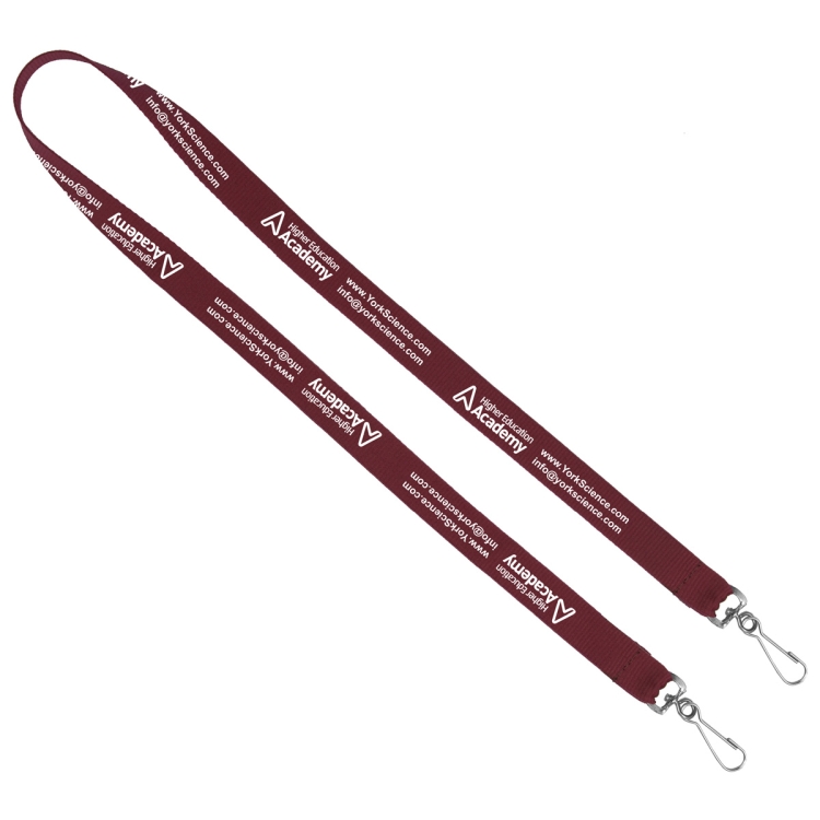 "CULVER" 3/4" Width Dual Attachment Silkscreen Polyester Lanyard 21