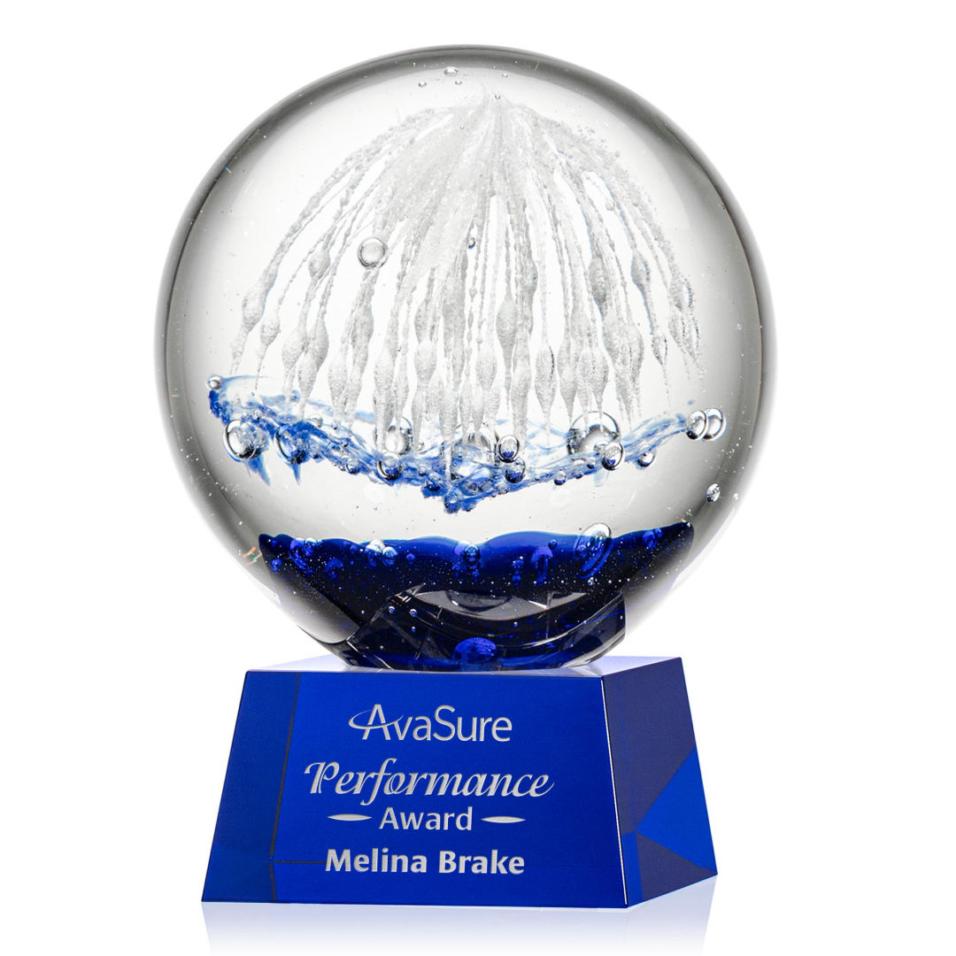 Starburst Award on Robson Base - Blue 9