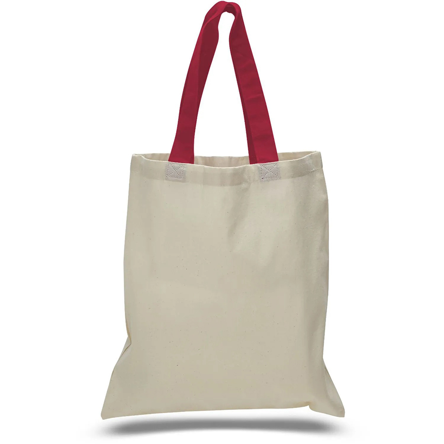12 oz Cotton Canvas Tote Bag - 15"W x15"H x 3"D x 20"Handle 4