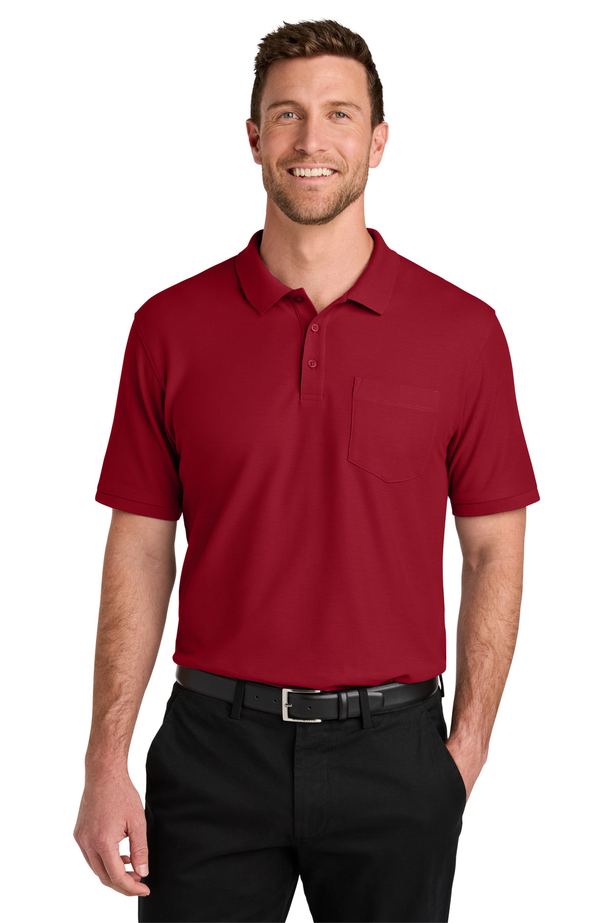 Port Authority Wearever Signature Pique Pocket Polo K200P 19