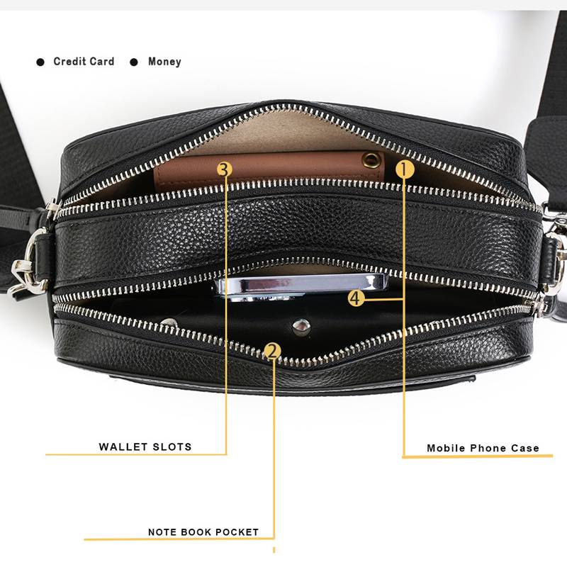 Genuine Soft Leather Crossbody Bag 4