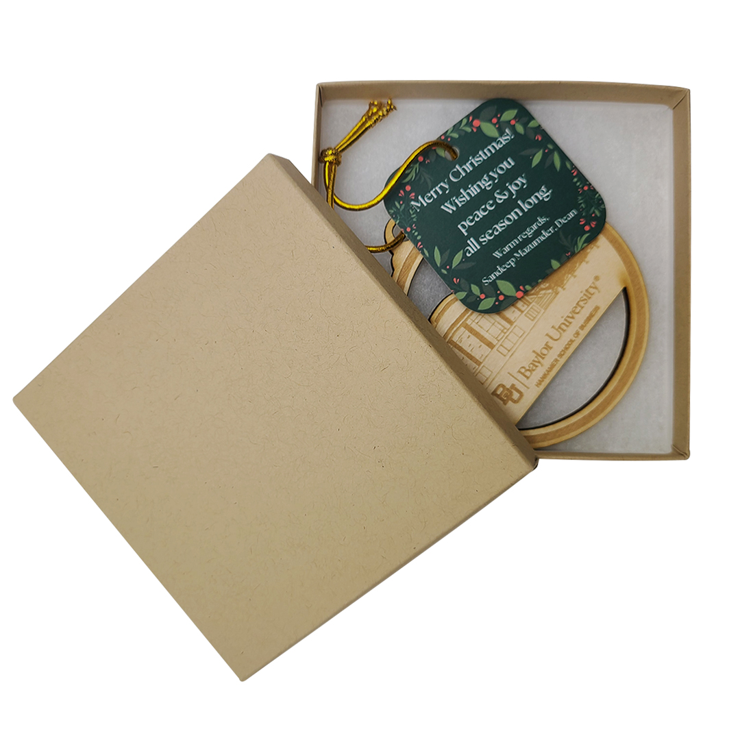 Wood Ornaments: 4" W x 4" H 9