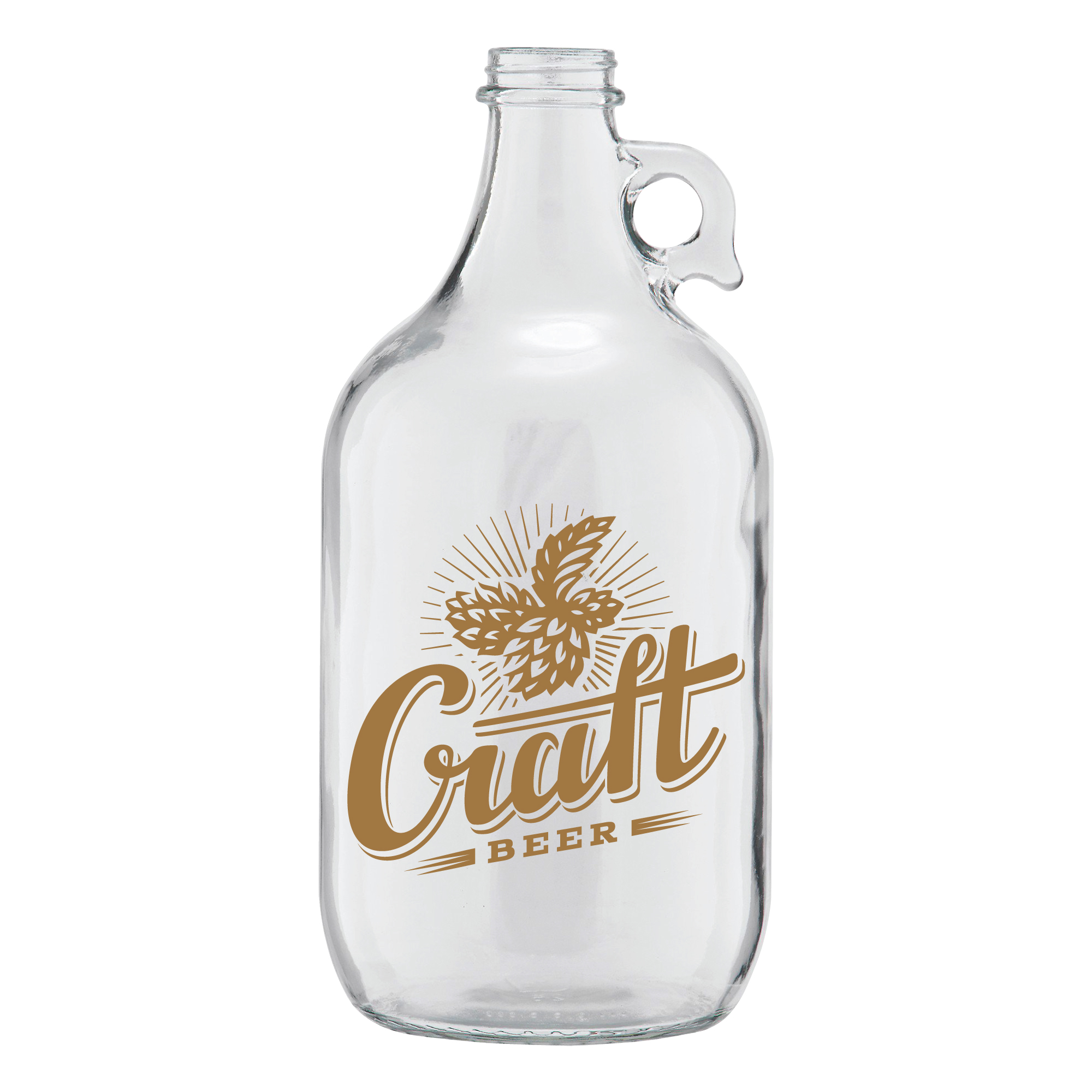 64 oz Clear Growler w/o Lids