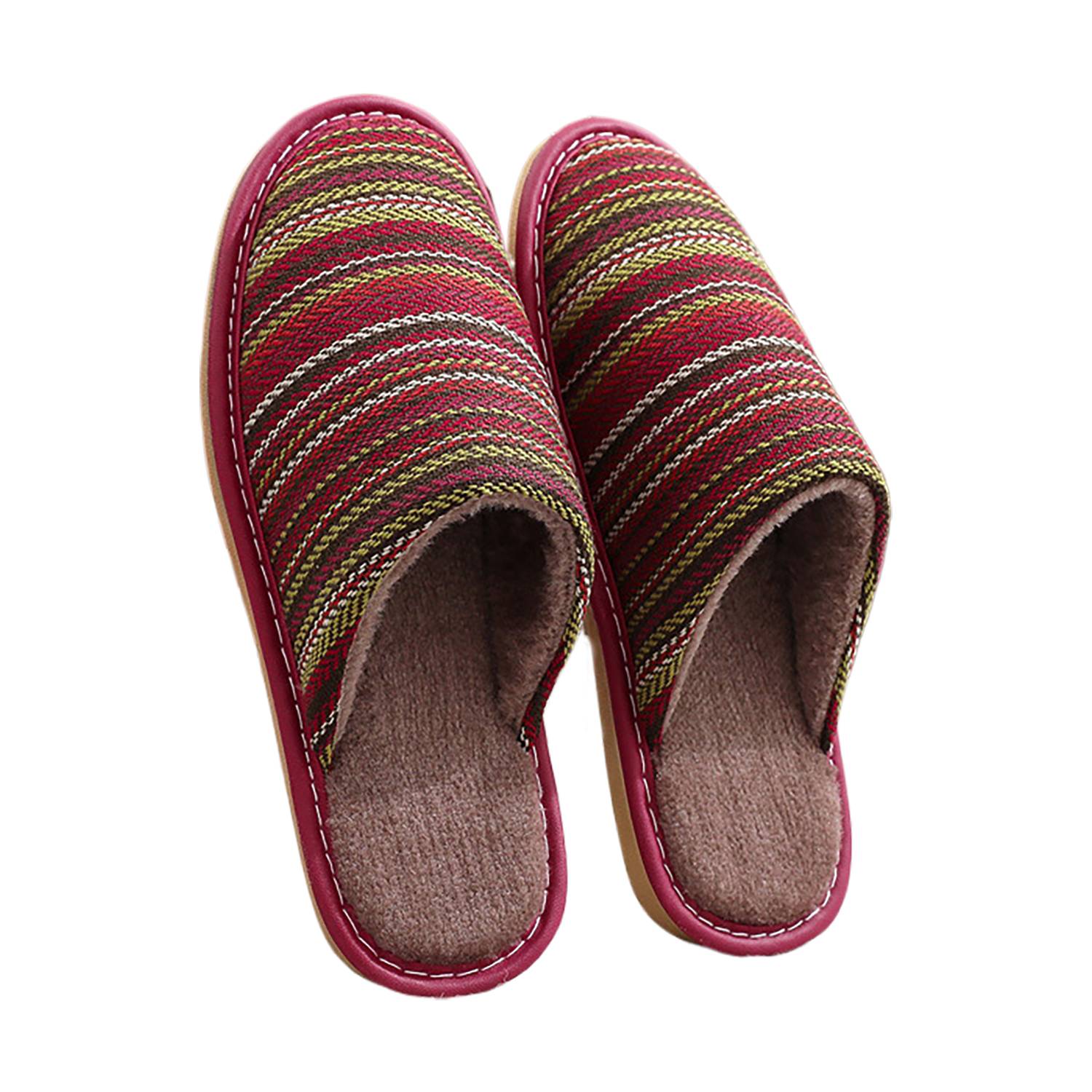 Winter Warm Thick-Soled Non-Slip Cotton Slippers 5