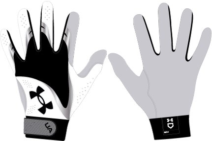 Women's UA Radar Batting Gloves 7
