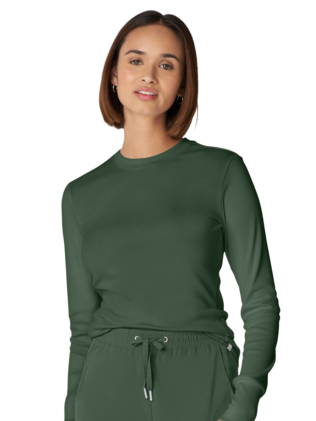 Landau - Forward - Women's One-Pocket Long-Sleeve Crew Neck Underscrub Tee 25