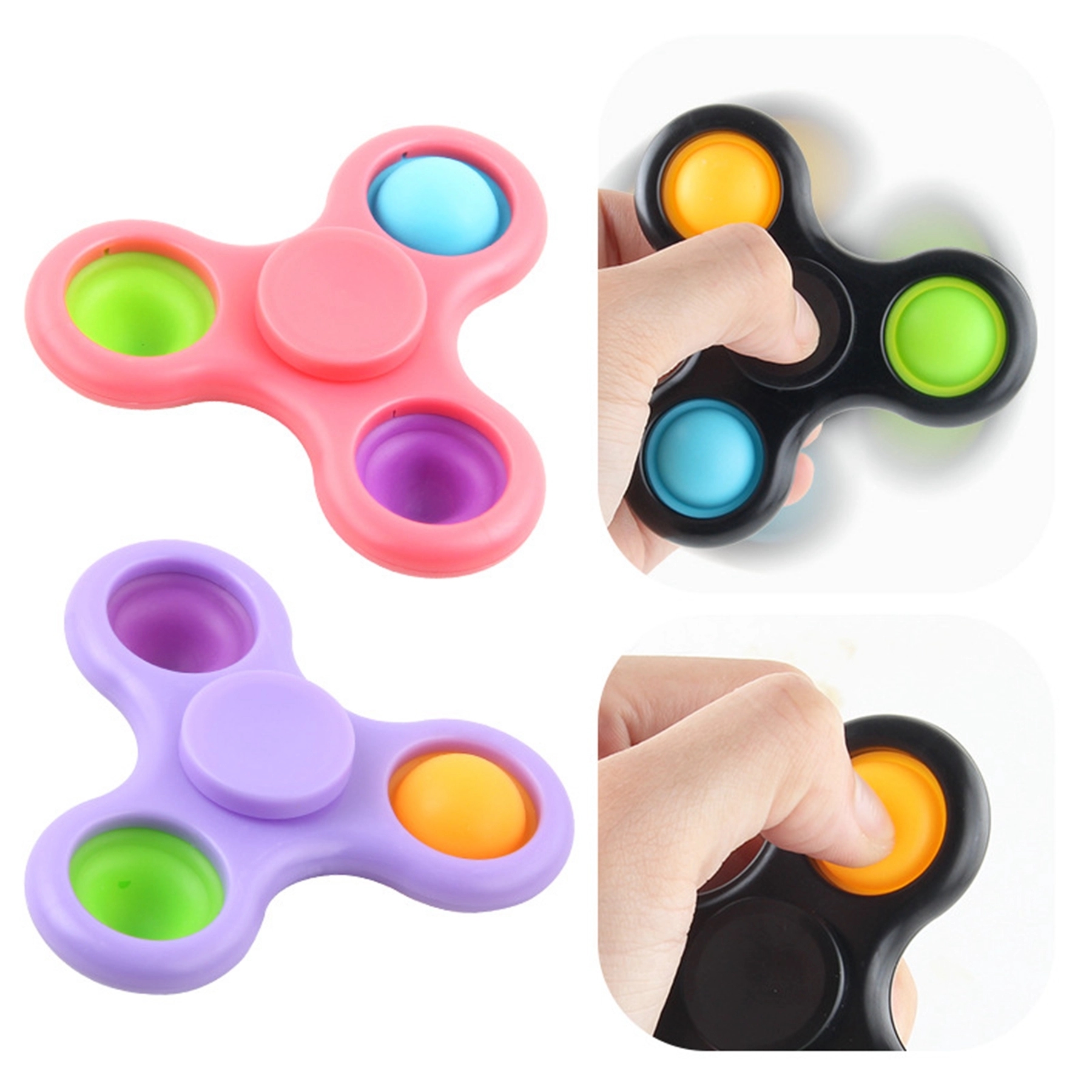 Push Pop Rotatable Fidget Spinner Toy 1