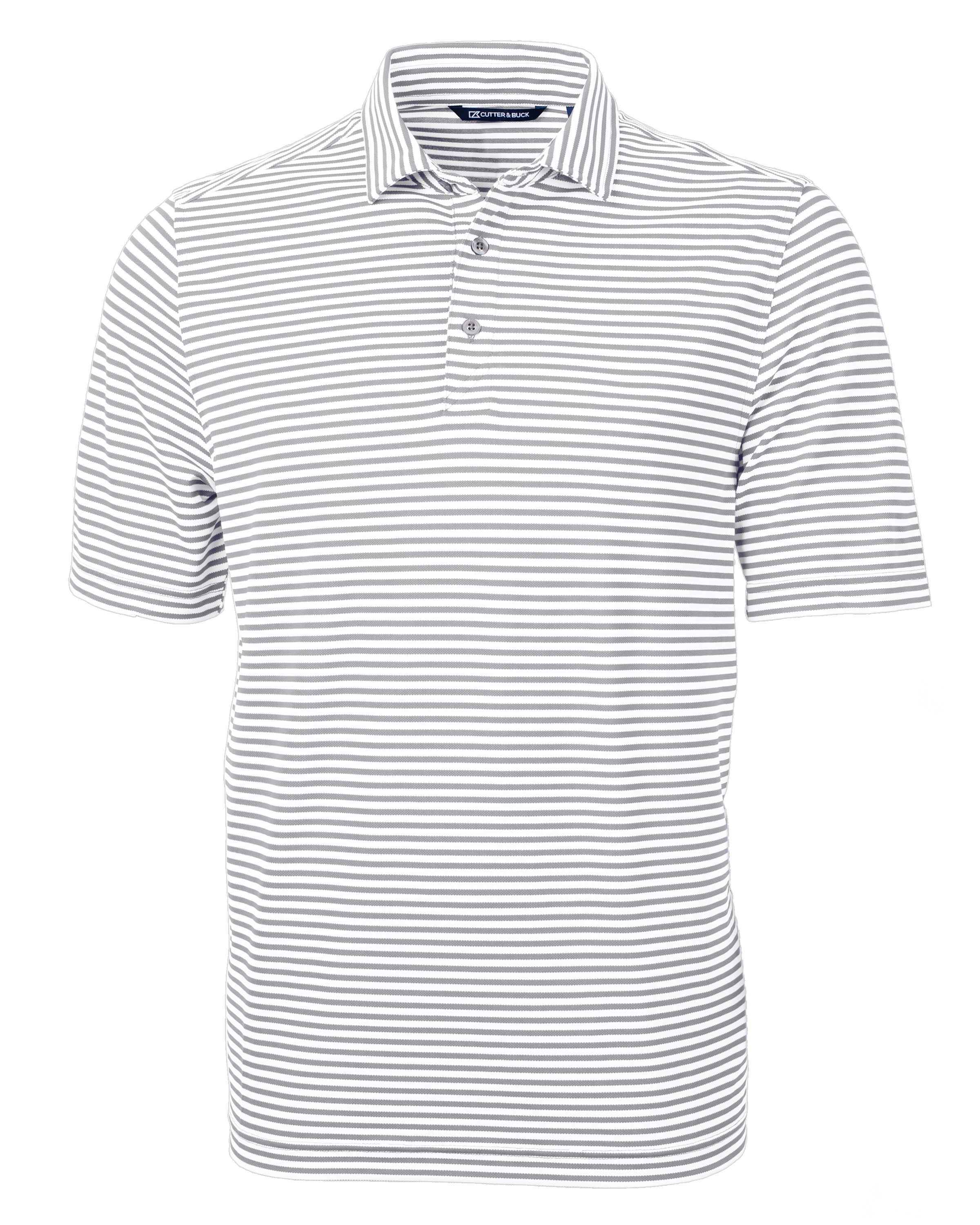 Cutter & Buck Virtue Recycled Stripe Featherlight Pique Mens Big & Tall Polo Big & Tall 6
