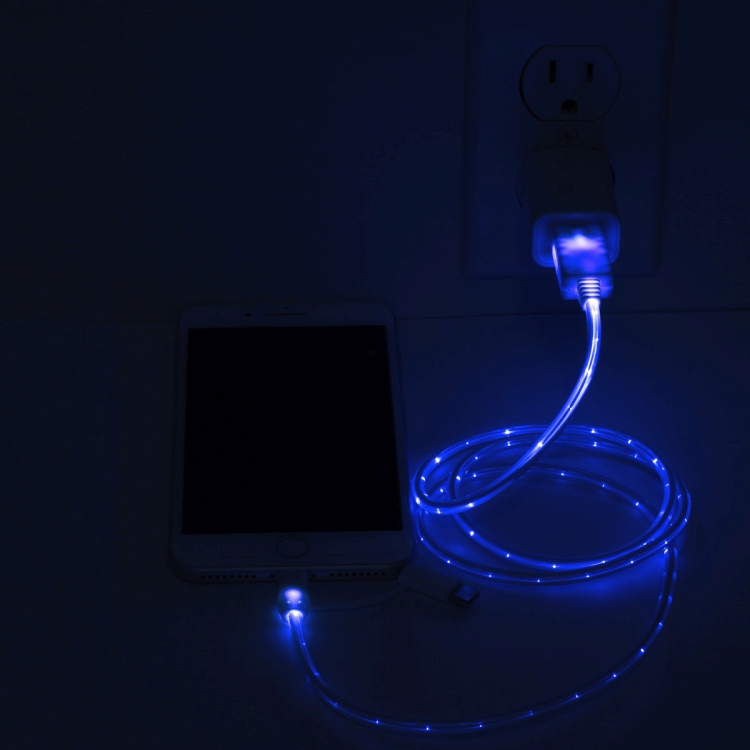 "Payson" 3-in-1 LED Lighted Cell Phone Charging Cable with Type C Adapter 10