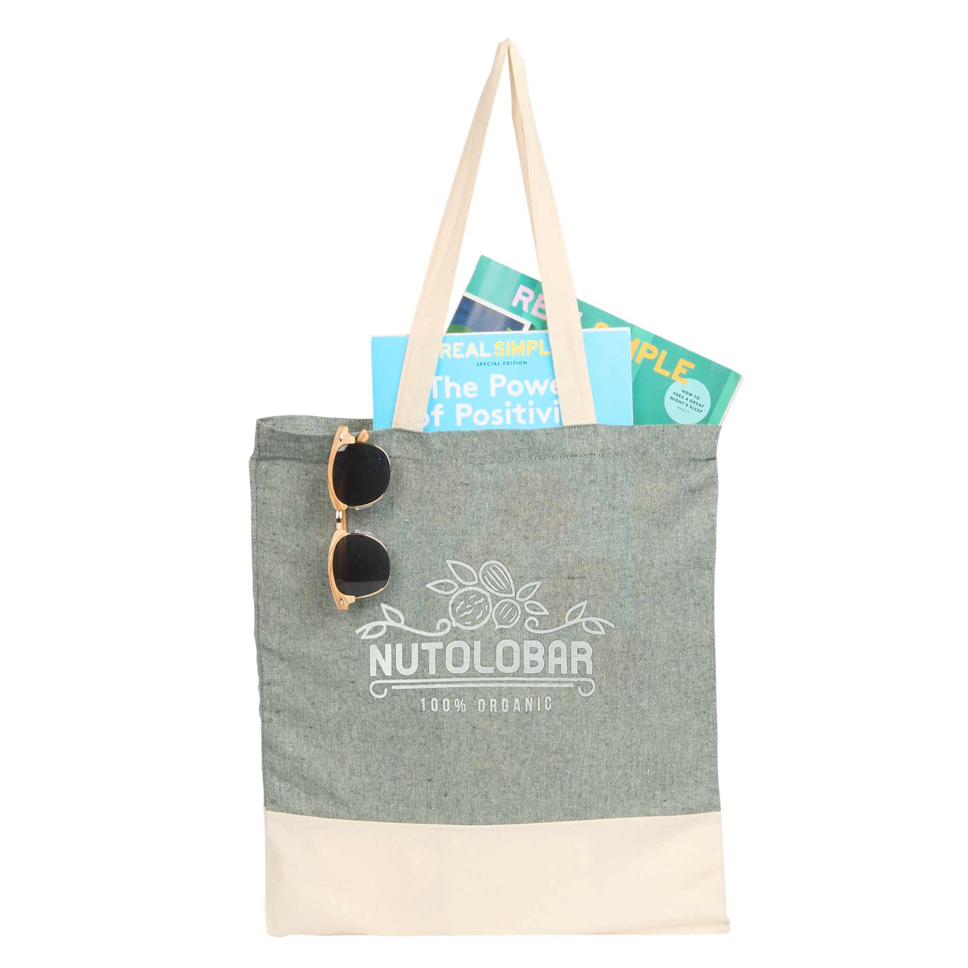 Split Recycled 5oz Cotton Twill Convention Tote 82