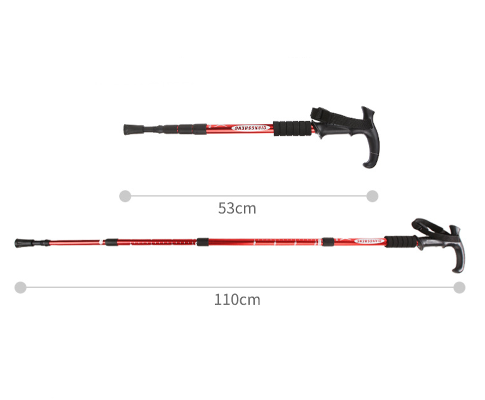 Hiking Telescopic Cane Stick 5