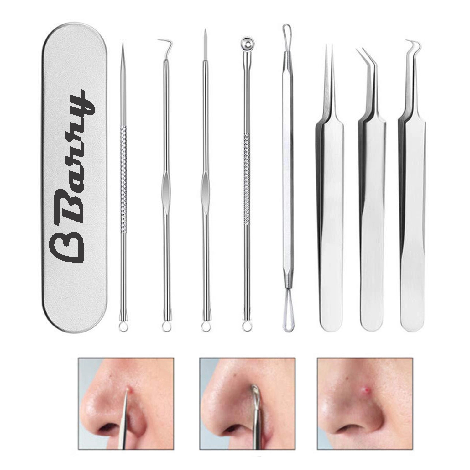 8 Pcs Acne Remover Needles Set 1
