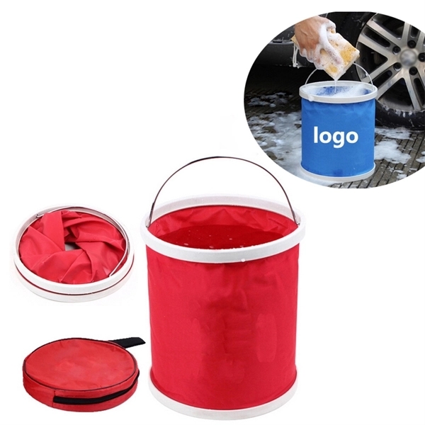 Foldable Water Bucket W/ Pouch 1