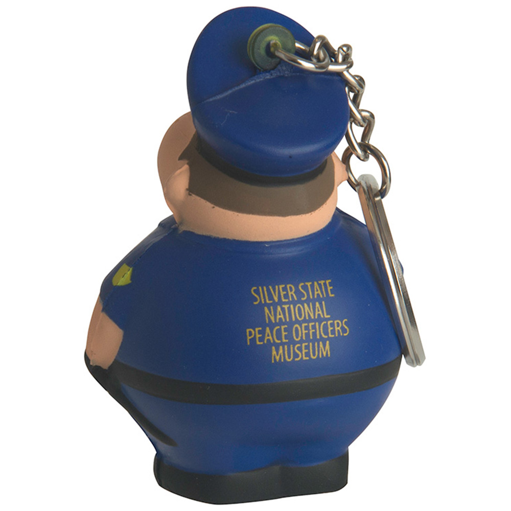 Policeman Bert Stress Reliever Keychain