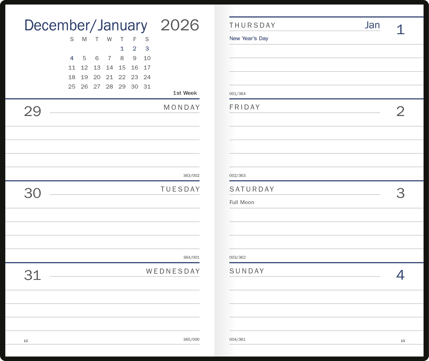 Triumph® Calendars Standard Weekly Pocket Planner 10