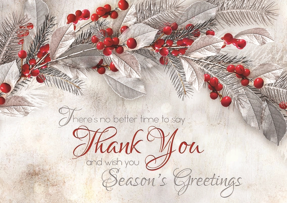 Sterling Thanks Holiday Cards 1