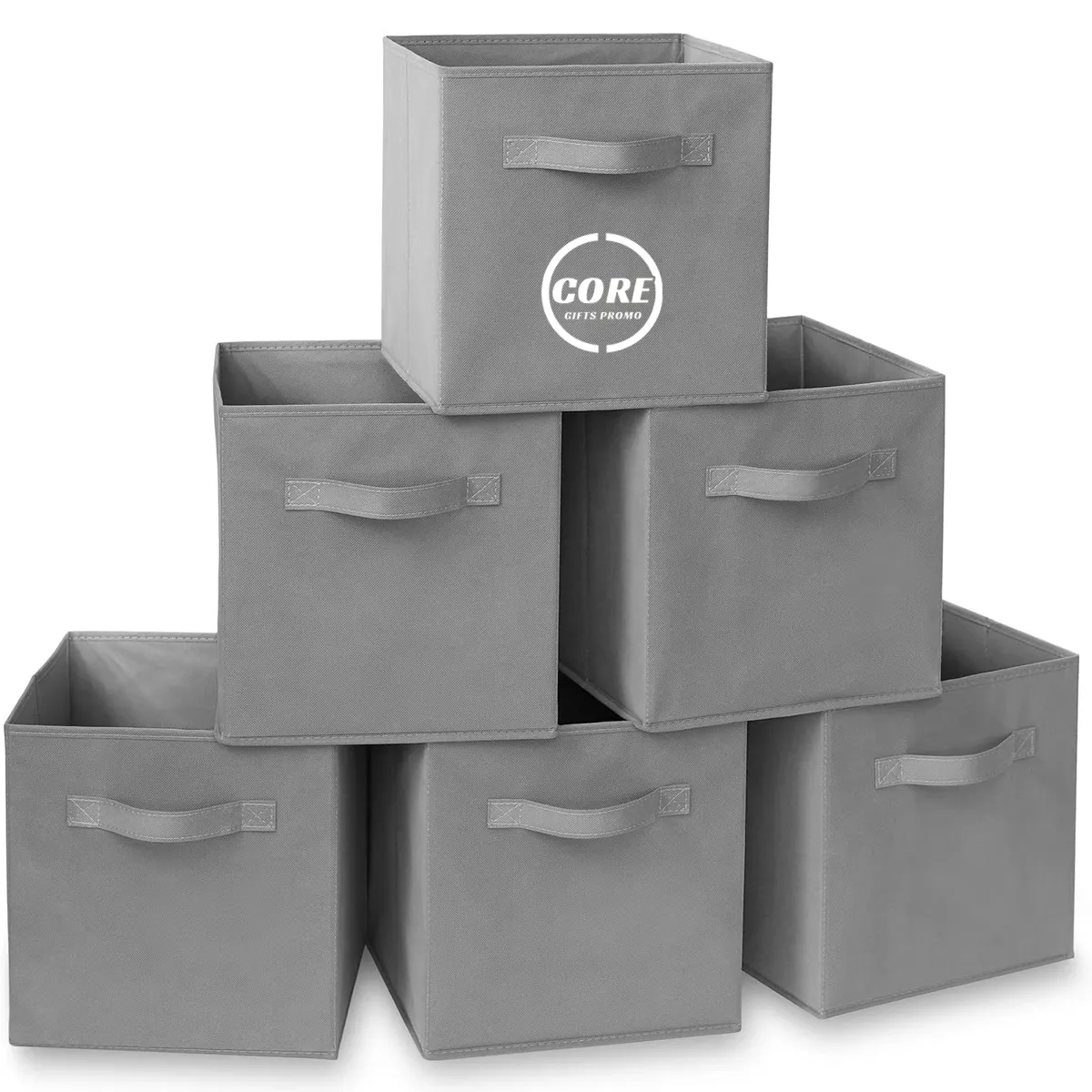 Basics Collapsible Fabric Storage Boxes With Handles 4