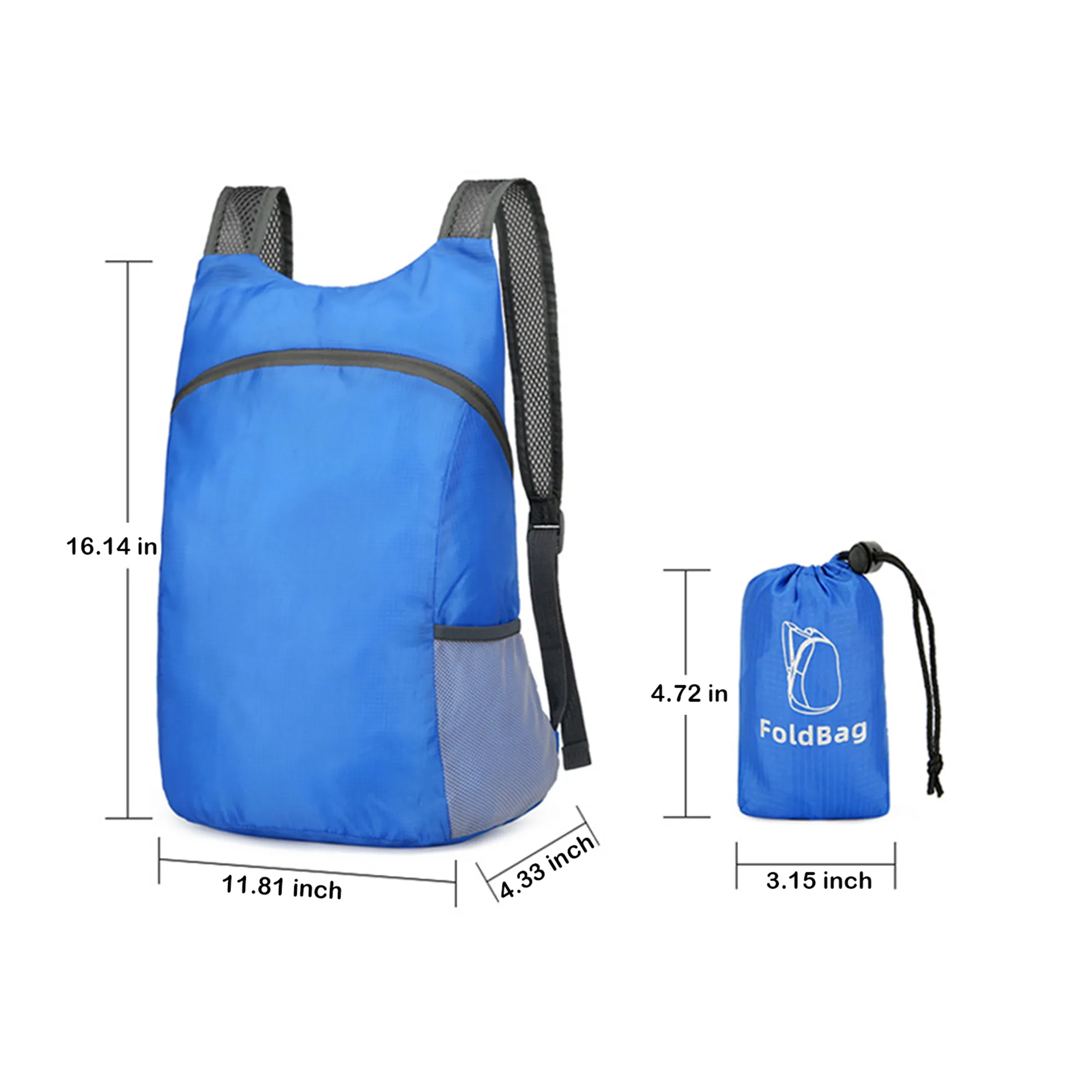 MOQ50 68oz Foldable Waterproof Oxford Backpack 7