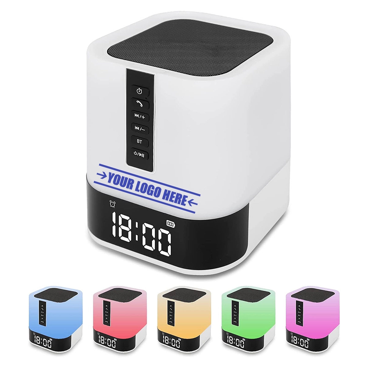 Bluetooth Portable Speakers Alarm Clock,Bedside Lamp 6