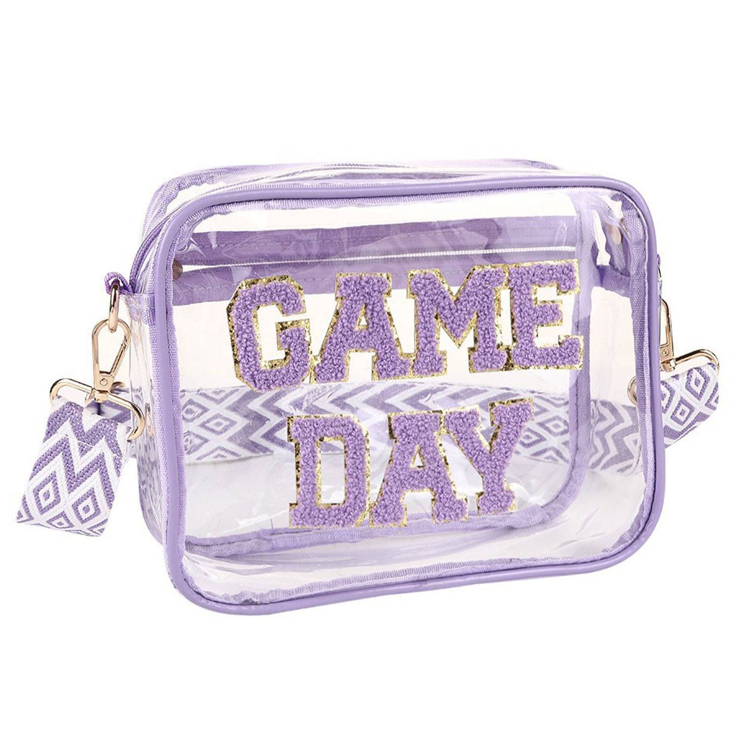 Portable Travel Transparent PVC Makeup Crossbody Bag 6