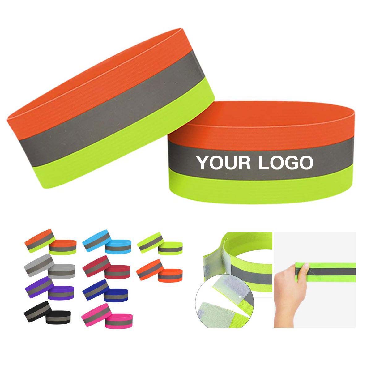 Durable Polyester Reflective Strap for Arm or Leg Use 1