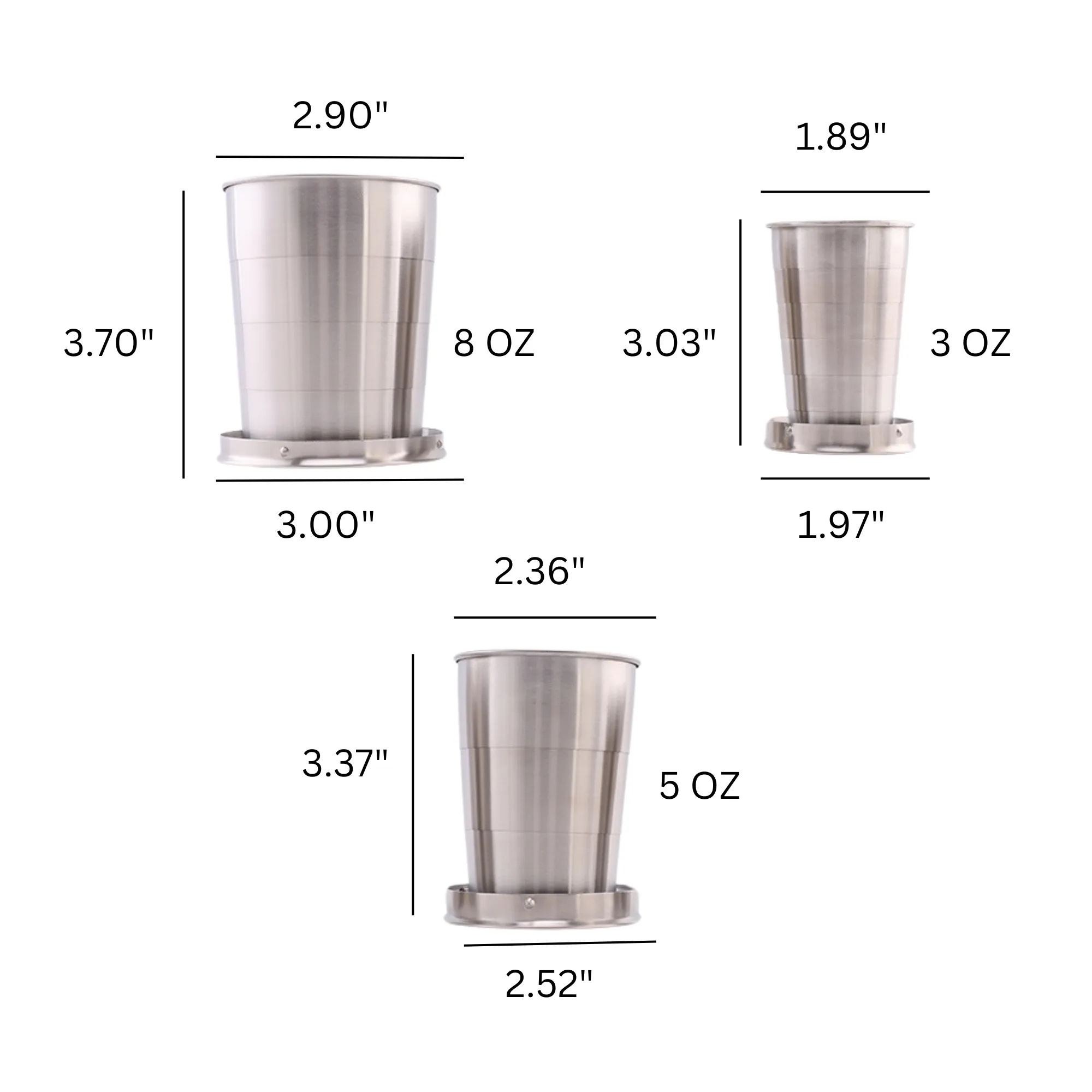 8oz Portable Stainless Steel Cup 4