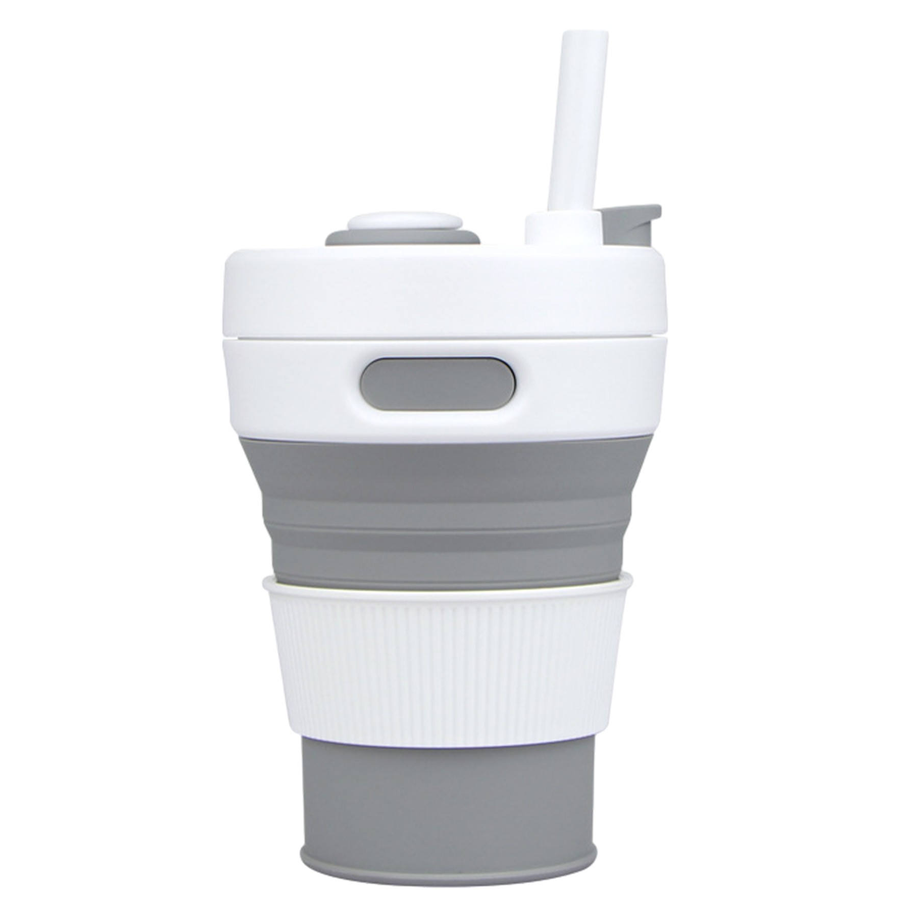15.2Oz Silicone Folding Water Bottle W/ Straw 7